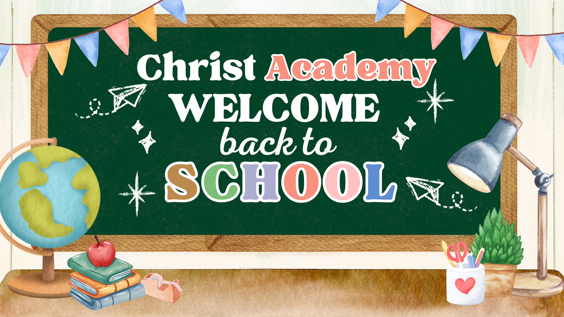 Back To School Orientation Presentation in Brown and Green Watercolor Style.png